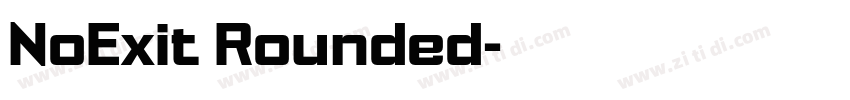 NoExit Rounded字体转换